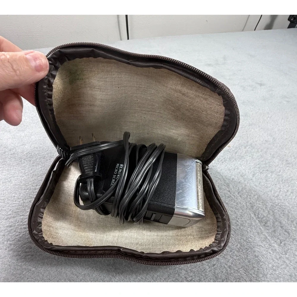 Vintage Remington Micro Screen Electric Shaver Model SMF Corded Razor USA Case